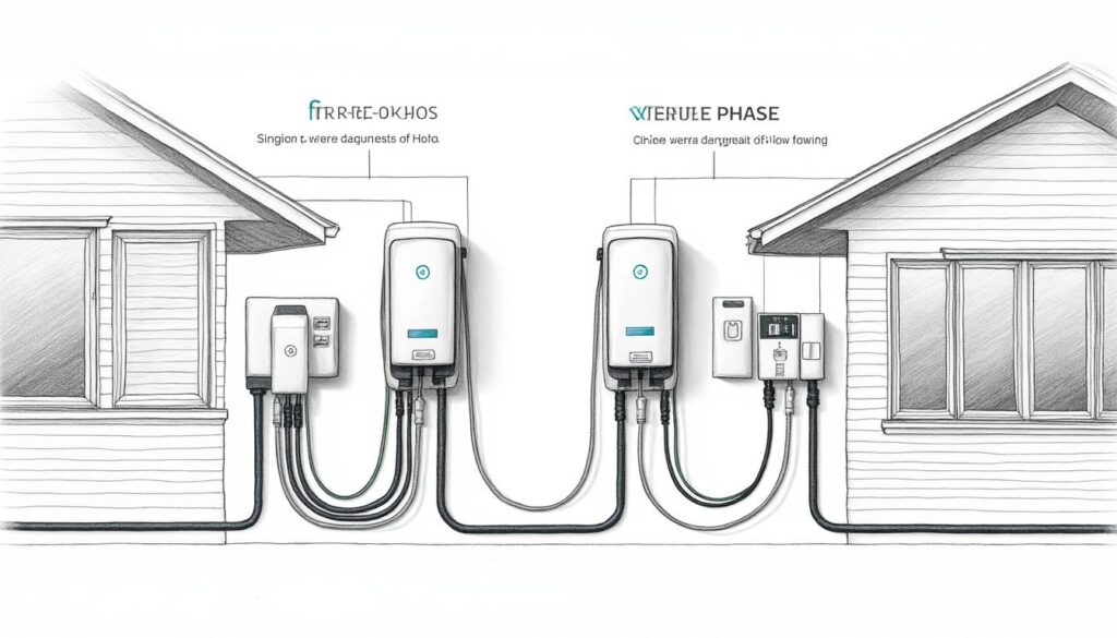 découvrez les différences entre borne de recharge triphasée et monophasée pour choisir la solution idéale à installer chez vous et optimiser la recharge de votre véhicule électrique.